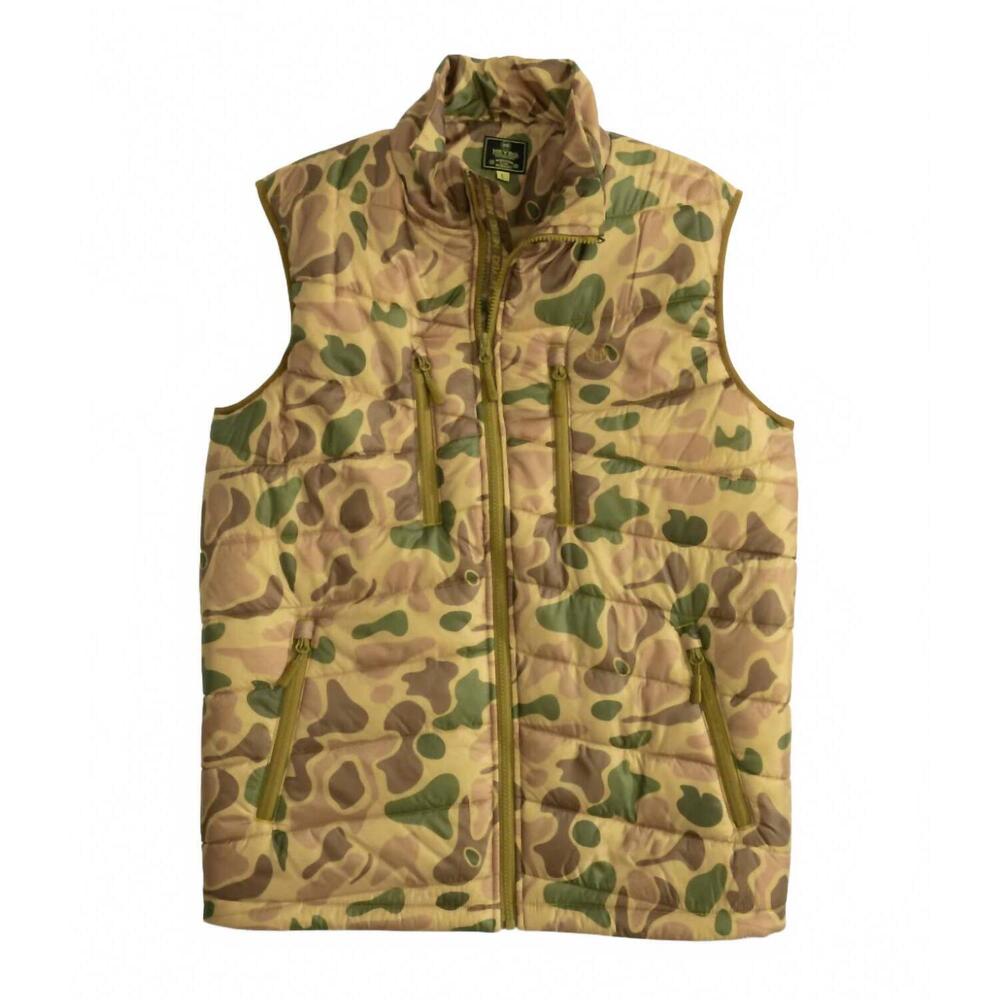 NEW HEYBO OUTDOORS men's open country vest in camo brown